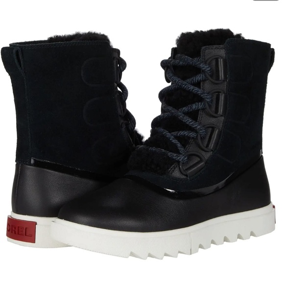 Sorel Joan of Arctic Black Boots Women’s Size 9 1/2 - Picture 1 of 9